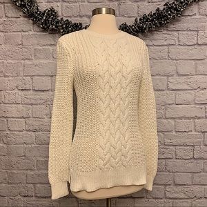 ❗️3/$20❗️Nautica Cotton Blend Chunky Cable Knit Sweater